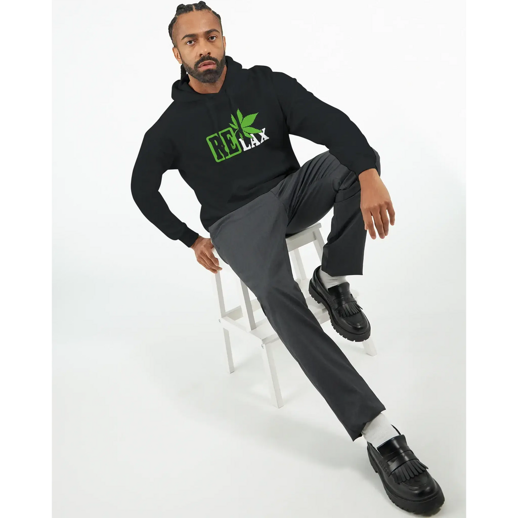 Relax Graphic Cannabis Hoodie – Unisex Heavy Blend Pullover