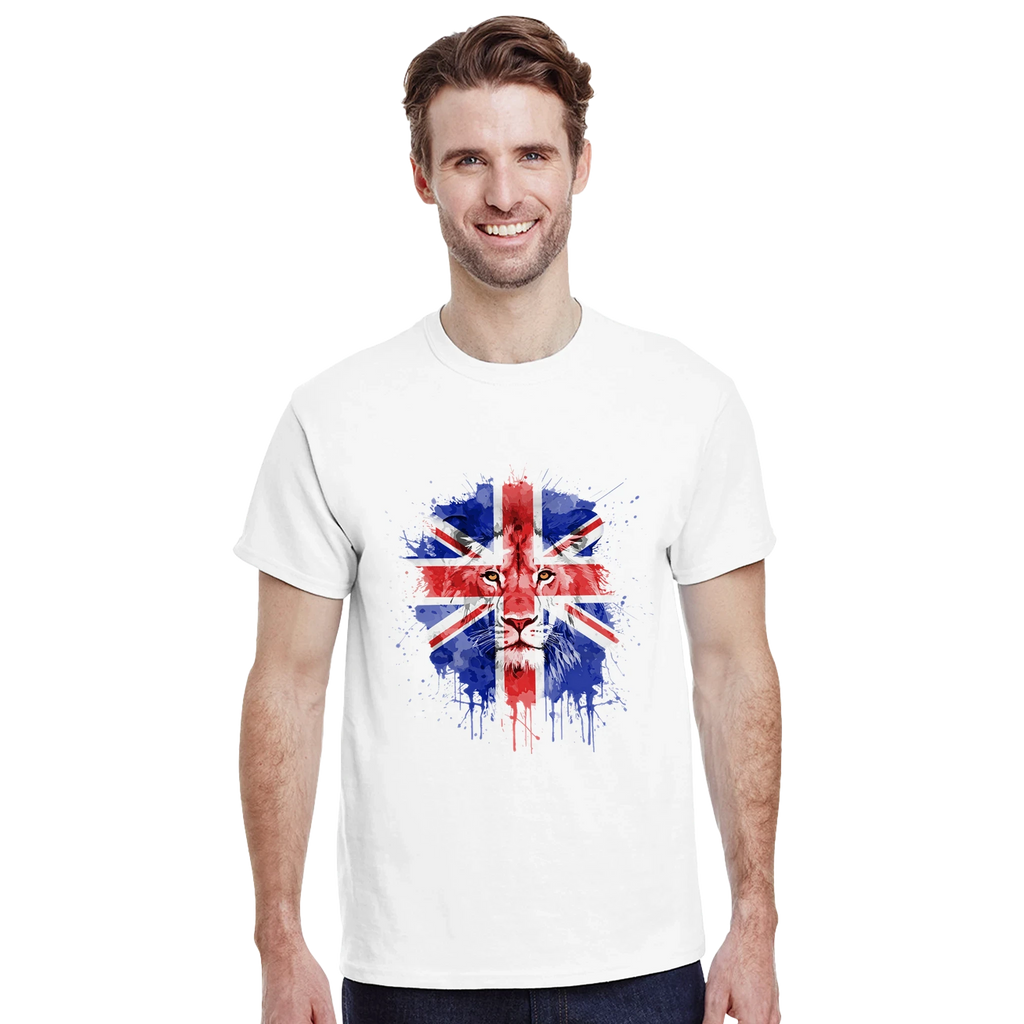 British Lion T-Shirt – Classic Union Jack Flag Graphic Tee