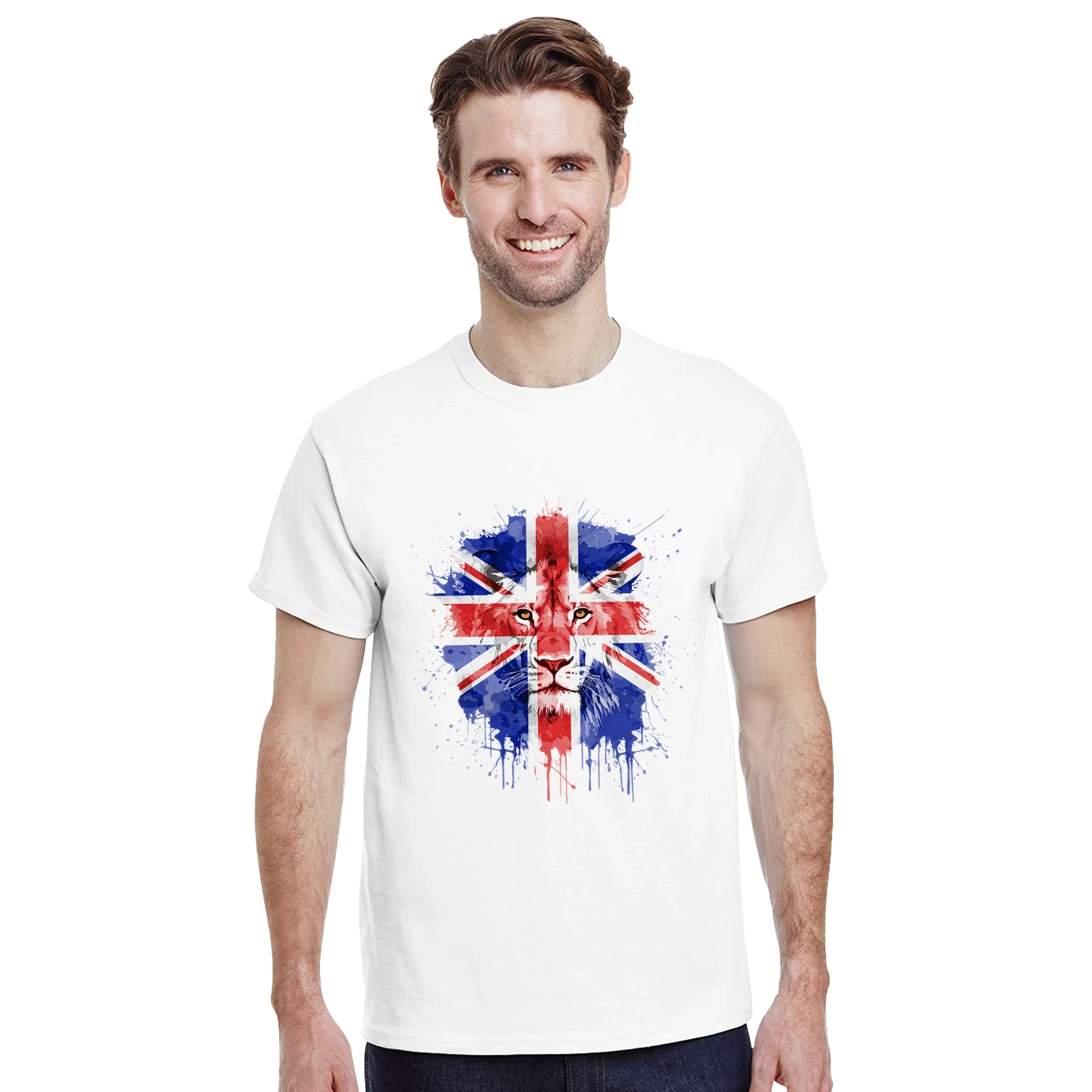 British Lion T-Shirt – Classic Union Jack Flag Graphic Tee