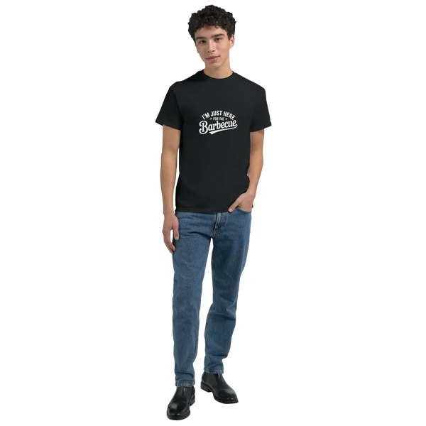 I'm Just Here for the BBQ Graphic T-Shirt - Heavyweight Cotton Crewneck