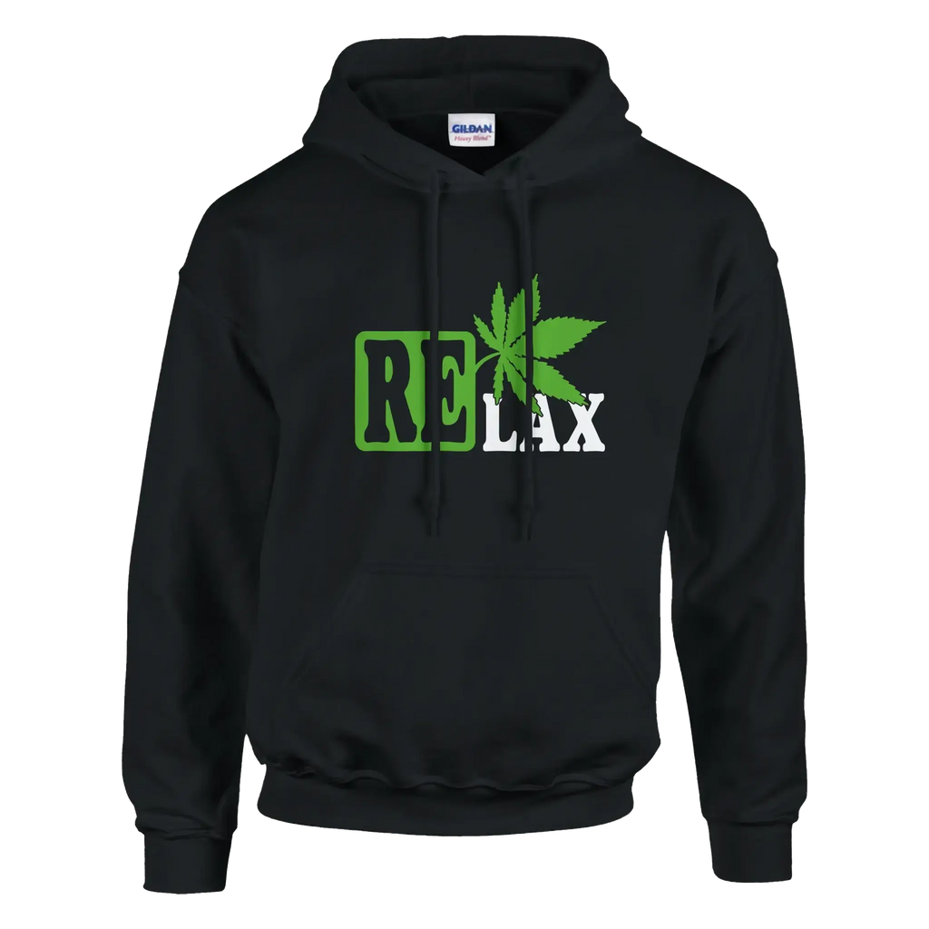 Relax Graphic Cannabis Hoodie – Unisex Heavy Blend Pullover